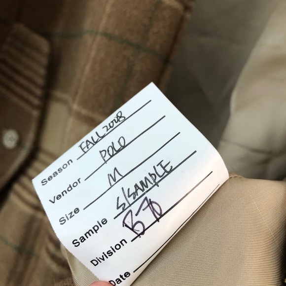 Polo Golf RL Sample Plaid Lambs Wool Zip Jacket - Picture 6 of 12
